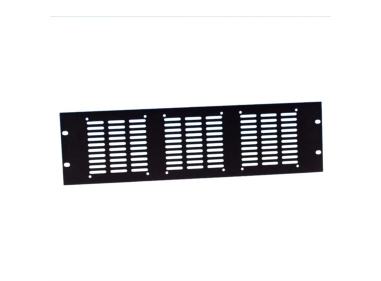 Adam Hall 19" Parts 8765 - Rack Panel punched for 3